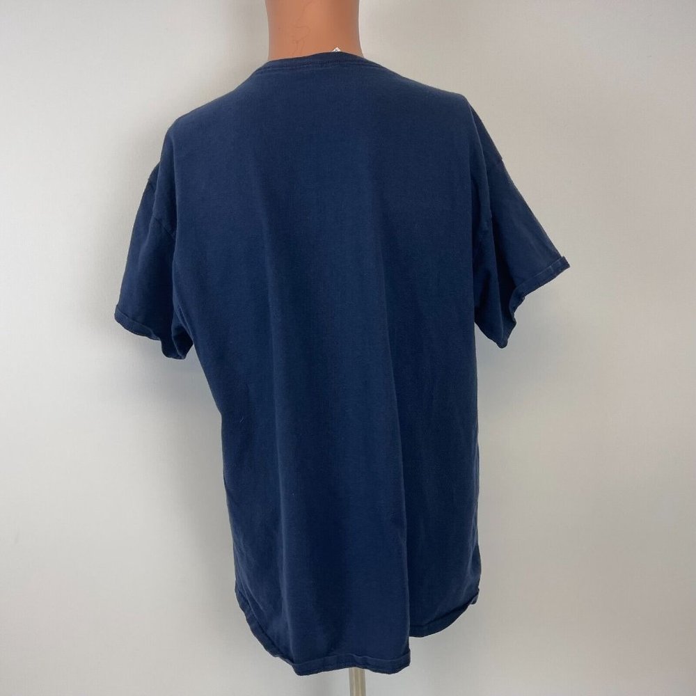Michigan Wolverines Logo T Shirt NCAA College University Blue Size XL - Picture 3 of 4